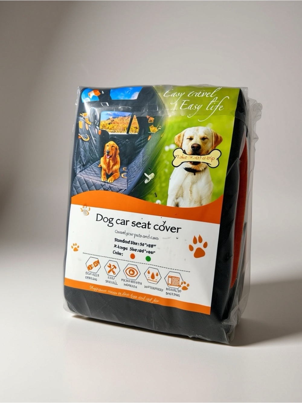 Brand New Dog Car Seat Cover with Mesh Window – Unopened